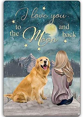 I Love You to the Moon and Back Sign Metallic blue for Sale | Made In Michigan
