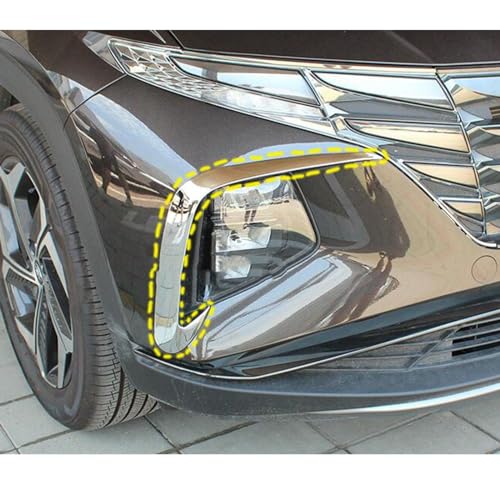 Cadre antibrouillard Hyundai Tucson L 2021-2024 look chrome pour vos trajets urbains - 4