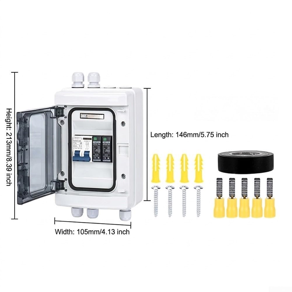 Scatola di distribuzione PV DC500V 40A IP65 impermeabile | Protezione SPDZ integrata, contro picchi di tensione, prolungato, sistema DC500V sicuro