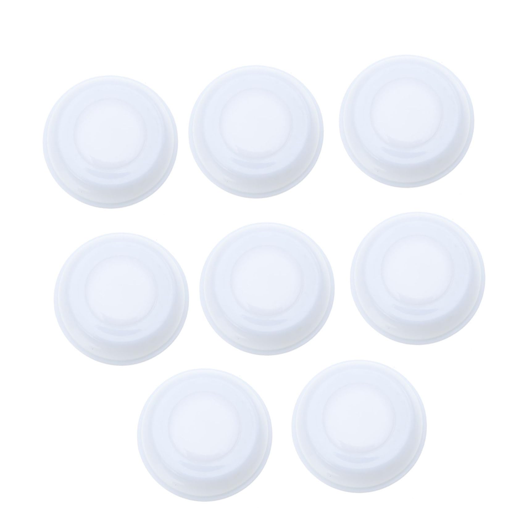 SUPVOX 8Pcs Leak Wide Neck Bottle Caps for Breast Milk Storage Screw Lids with Marker Area for Freshness Management Fit for Breastfeeding Moms