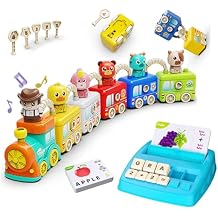 Educational Toys for Kids Age 3-8,Christmas Birthday Party Gifts for 3 4 5 6 Year Olds Boys and Girls. Train Set for 2 3 4 Year Old,perfect toddler learning toys , Christmas Birthday Gift for toddle