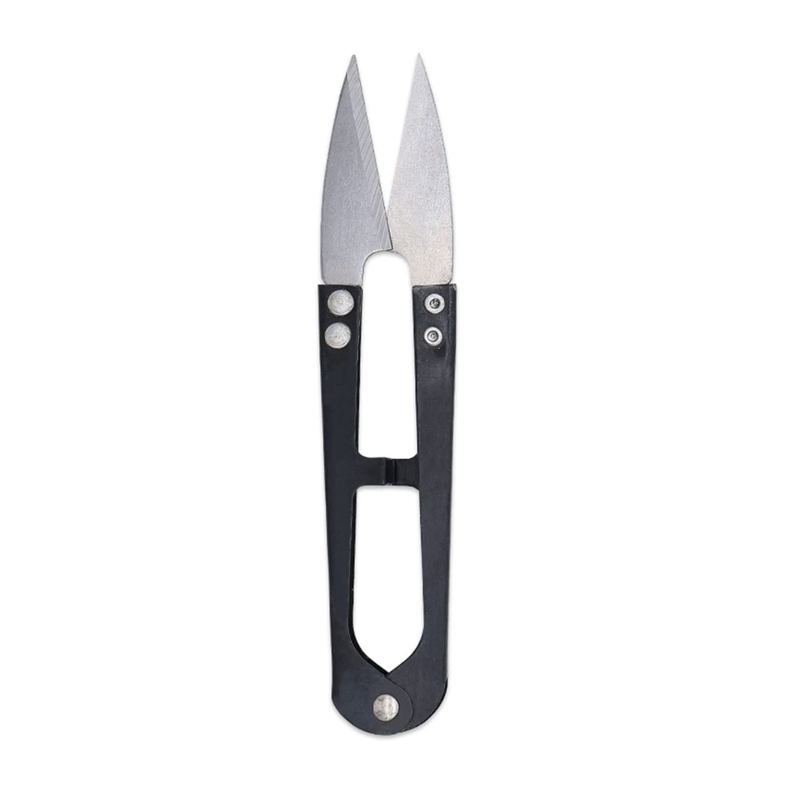 3 Tijeras útiles de Acero Inoxidable con Punta en Forma de U for Cortar sedal de Pesca, Accesorios Esenciales.(Black)