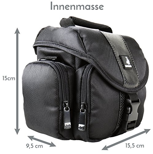 Sparset Fototasche Esperanza ET145 Tasche schwarz + Ersatz-Akku DMW-BLC12 + 16GB SD Speicher-Karte für Panasonic Lumix… – Bild 4