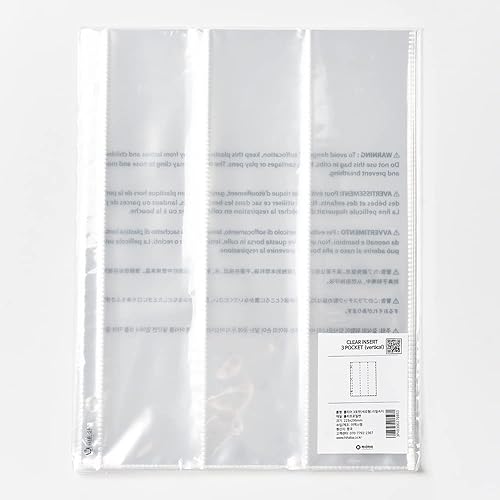 Miniatura 2 de 3 bolsillos verticales (2.6 x 11.4 pulgadas) (10 hojas), fundas de bolsillo transparentes, páginas de repuesto para álbum de fotos Kpop, béisbol,