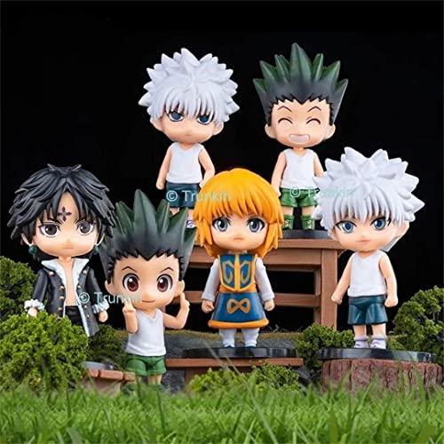 Image of Trunkin | Hunter X Hunter Gon Freecss Killua Zoldyck Kurapika | Cute Pvc Action Figures Toys Set 10Cm Rubber Figurines,Multicolor
