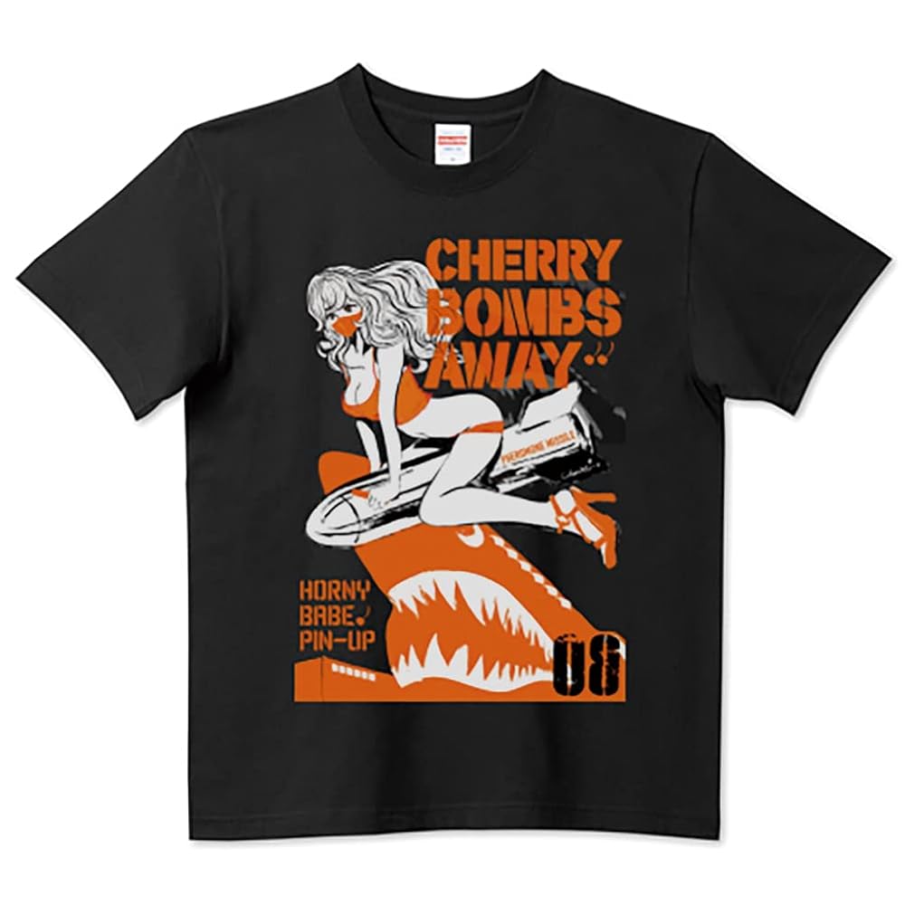 新品 シャーク鮫 爆弾 ピンナップガール CHERRY BOMBER ロンT 新品 シャーク鮫 爆弾 ピンナップガール CHERRY BOMBER ロンT