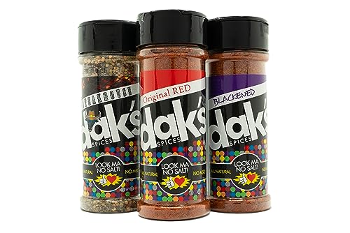 DAK's Spices BBQ Grill Seasoning Blends | 100% Salt Free Spices | Premium & Healthy Seasoning | Rub It, Coat It, Sprinkle It | Low Carb & Keto Friendly | Perfect for Marinating, Grilling or Smoking| 1.5 oz