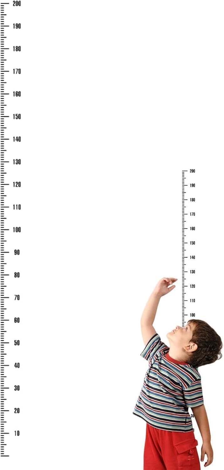 ORBITORA Kids Growth Chart Wall Sticker- Height Measurement Wall Decal for Nursery & Bedroom - Removable & Waterproof(Up to 200cm) 4