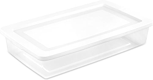 Vista 38 de Sterilite Paquete de 8 contenedores apilables con tapa, diseño de plástico transparente, 90 cuartos de galón