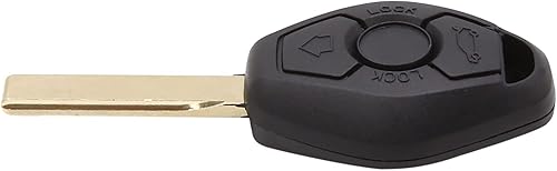 Miniatura 8 de X AUTOHAUX 2 unids 3 botones sin cortar insertar llavero caso control remoto carcasa carcasa reemplazo para BMW 1 3 5 6 7 Series E38 E39 E46 E60 E61