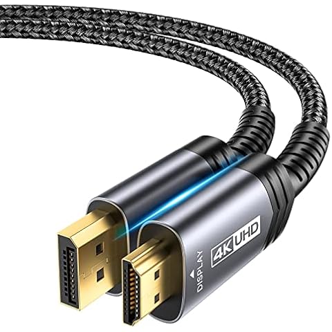 JSAUX 4K DisplayPort to HDMI Cable Cover