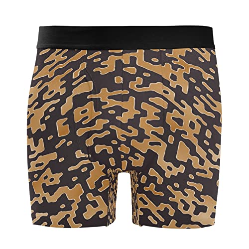 Bóxer para hombre de mármol negro amarillo Vnurnrn pack de 2 calzoncillos elásticos