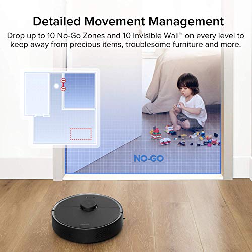 Image of roborock S4 Max Robot Vacuum with Lidar Navigation, 2000Pa Strong Suction, Multi-Level Mapping, No-go Zones, Ideal for Carpets and Pets Robotic Vacuum(Renewed)