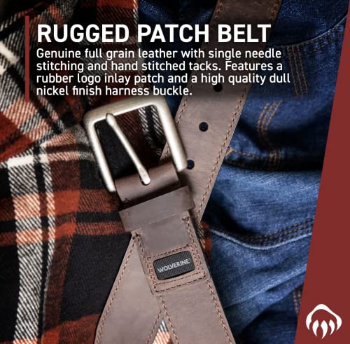 Image of Wolverine Full Grain Leather | Workwear | Heavy Duty | Durable | Everyday | Classic | Casual | Metal Buckle
