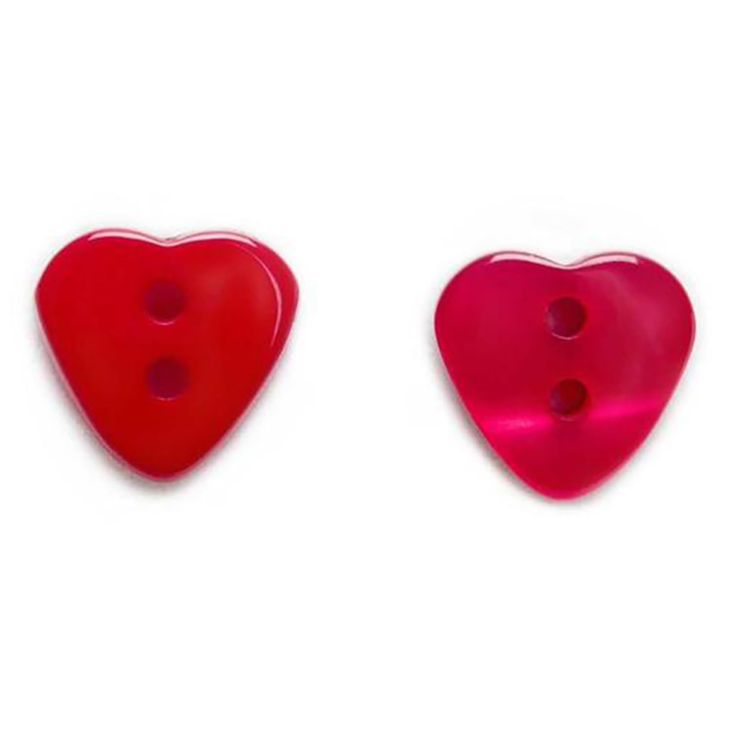 20 PCS Heart Multi-Color 2 Holes Resin Buttons Clothing Decoration Sewing Scrapbooking Card Making DIY