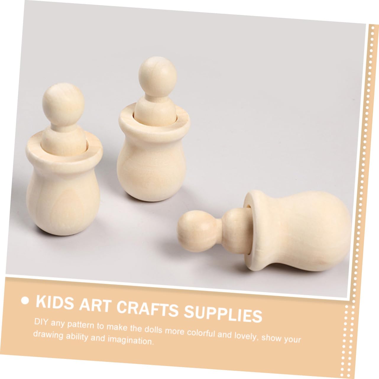20 piezas Muñecos de Madera sin Pintar para Manualidades DIY Figuras sin Terminar para Pintar y Decorar Juguetes Creativos para Decoración Hogar