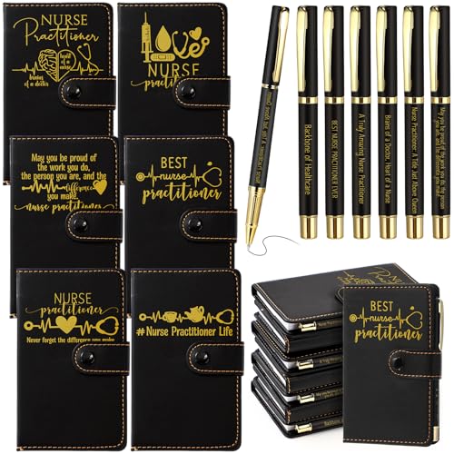 Carnet de notes inspirant en cuir noir avec son stylo de motivation pour le quotidien