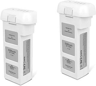 cjc 11.1V 5200mAh Replacement Battery Upgraded and Large Capacity Spare Battery for DJI Phantom 2 Vision + Quadcopter 57.72Wh (2 Pack)