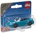 siku 1523, Porsche 911 Turbo S Cabrio, Metall/Kunststoff, Blau, Spielzeugauto für Kinder