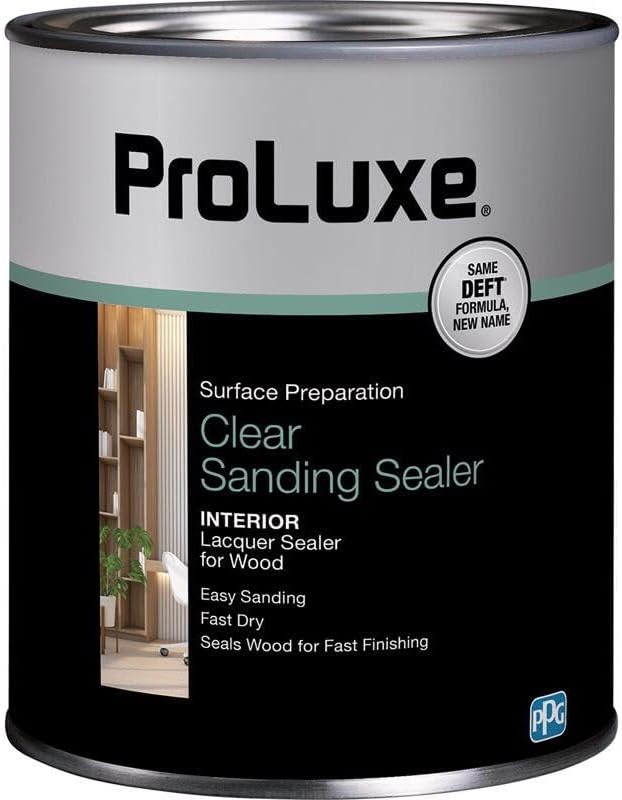 DEFT/PPG ARCHITECTURAL FIN DFT015/04 1 qt Deft DFT015 Clear Lacquer Sanding Nitrocellulose Interior Wood Sealer, No Size, No Color