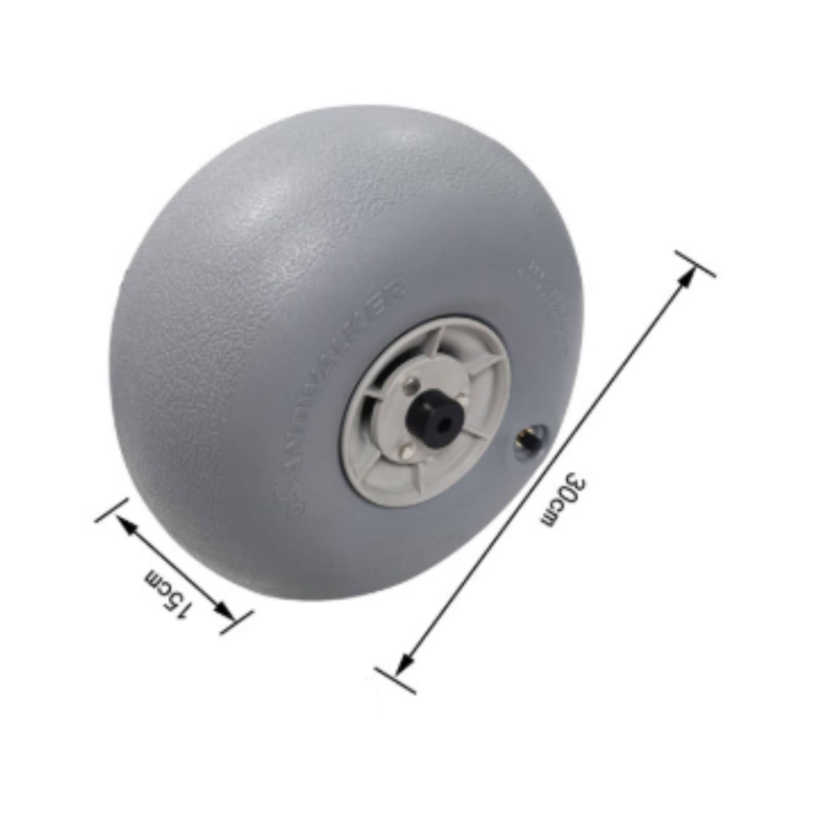 F Fityle Neumático | Rueda Playa Inflable, Rueda Poliuretano para, Jardín, 10.5MM