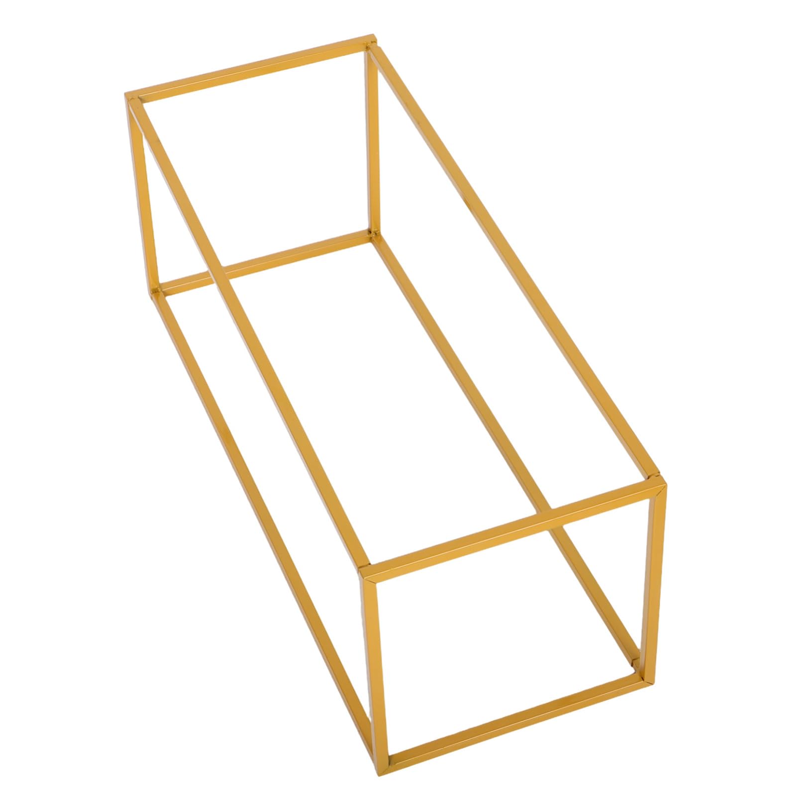 Support à fleurs en fer doré stable pour éviter la chute des centres de table