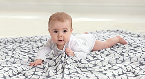 Aden + Anais Silky Soft Swaddle Blanket,100% Bamboo Viscose Muslin Blankets For Girls & Boys, Baby Receiving Swaddles, Ideal Newborn & Infant Swaddling Set, 3 Pack, Pebble Shibori #TOP3