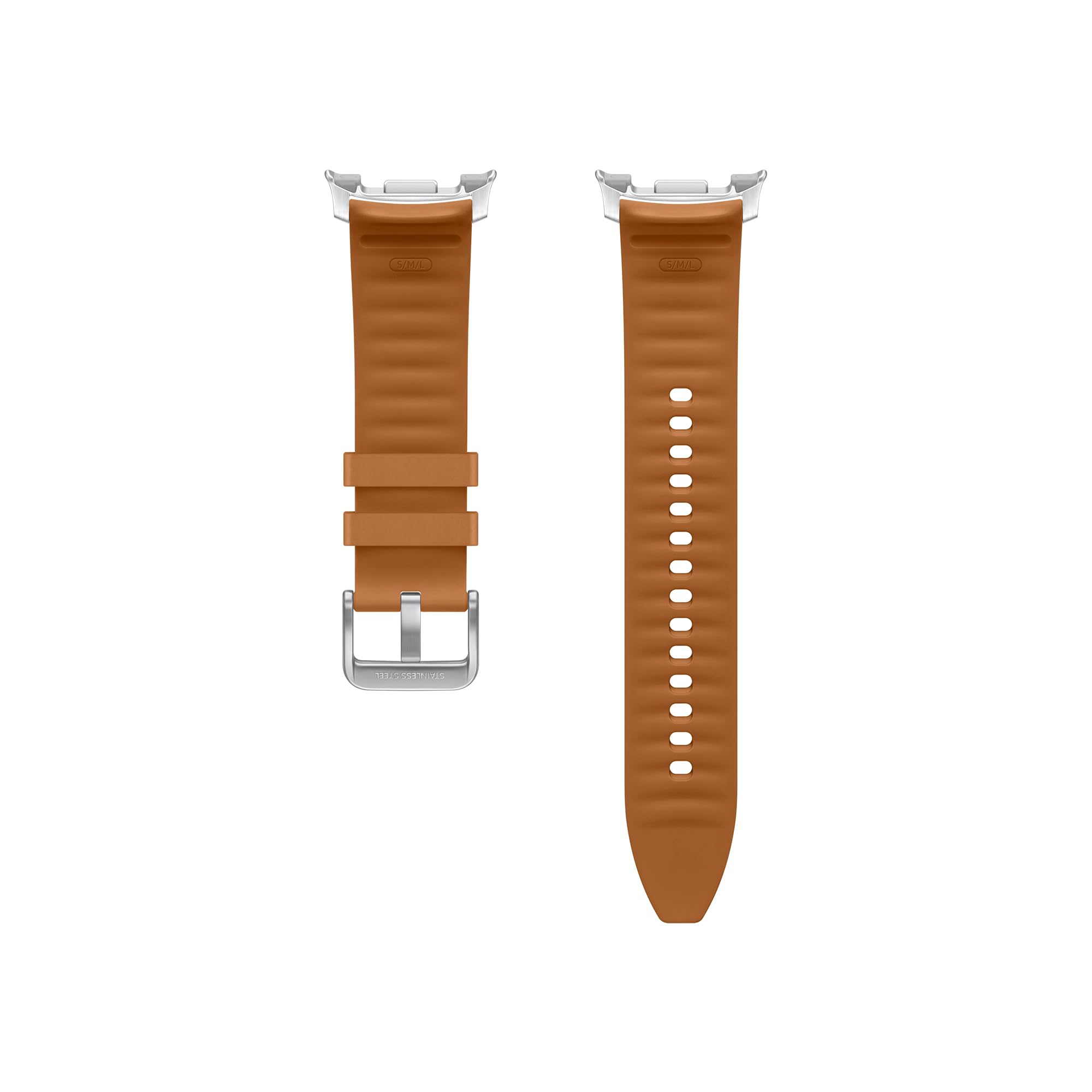Samsung Hybrid Band (S/M/L) Cinturino elegante per Galaxy Watch8 | Watch8 Classic, Camel