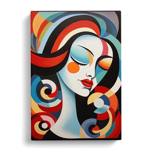 Pablo Picasso Op Art No.2 Canvas Print for Living Room Bedroom Home Office Décor, Wall Art Picture Ready to Hang, 30x20 Inch (76x50 cm)