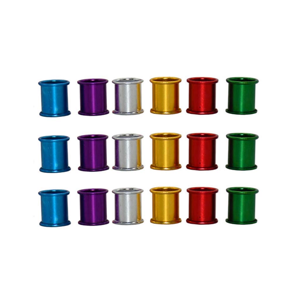 Numerowane pierścienie na nogi, ptaków, 300 szt. 8Mm obrączka nogę gołębia stopa aluminium ptaka wielokolorowe narzędzia dla(Multicolor)