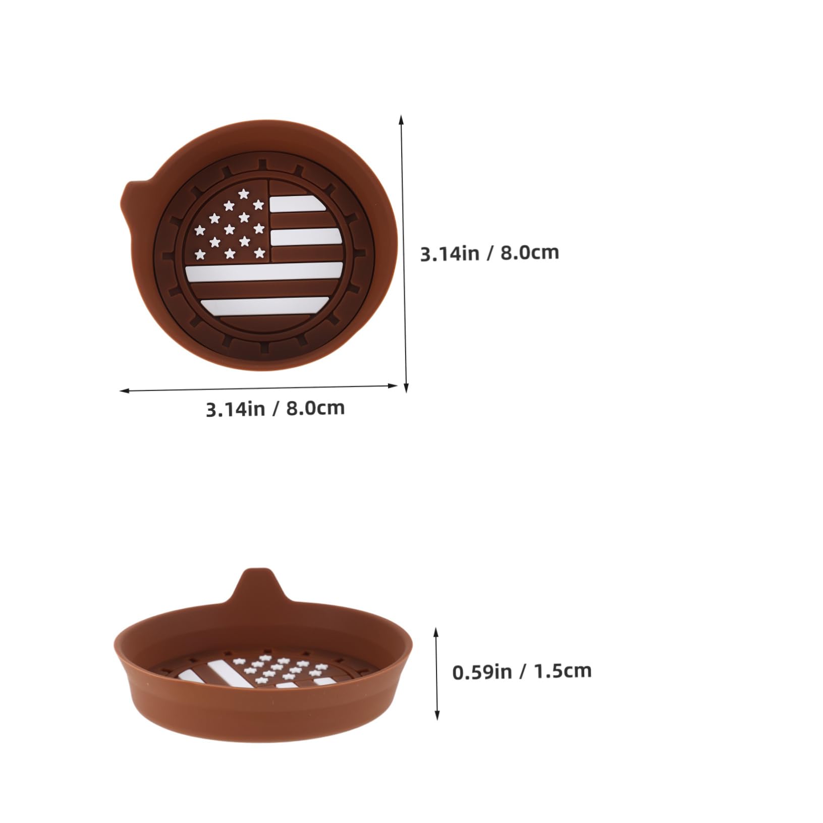 SEWOART Silicone Coasters American Flag Cup Holder Insulation Truck Accessories for Men