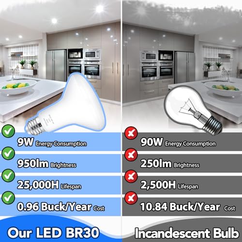 Maylaywood DCZR-8W-BR30-50-6 Led Light Bulbs Indoor Flood Light thumb #3