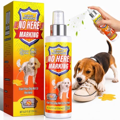 Bitter Apple Spray & Dog Potty Training Spray 2-in-1 Dog Deterrent Spray to Stop Marking Gnawing & Chewing Natural Puppy Training Aid for Furniture Carpet Floors & Shoes Indoor and Outdoor