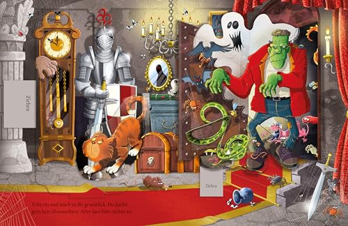 Willkommen im Geisterschloss!: Schau rein, wenn du dich traust… Buch mit Pop-ups, Klappen und Schiebern auf jeder Doppelseite – ab 3 Jahren
