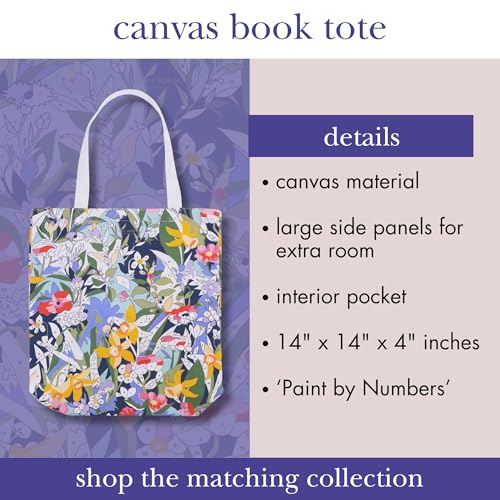 Image of kate spade new york Canvas Tote Bag for Women, Cute Tote Bag for Work or Teacher, Canvas Beach Bag, Book Tote with Pocket
