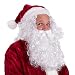 Boo Inc. Santa Beard & Wig | Christmas & Halloween Wizard Costume Accessory, White, One Size