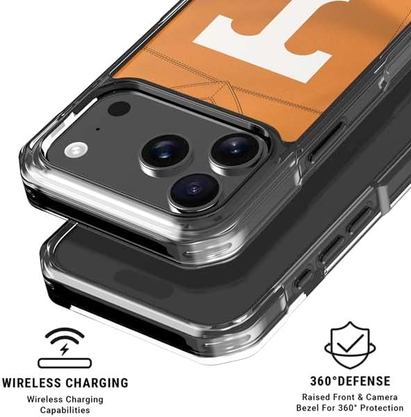 Skinit Phone Case Compatible with MagSafe iPhone 17 Pro Max - Officially Licensed University of Tennessee Orange Jersey Design