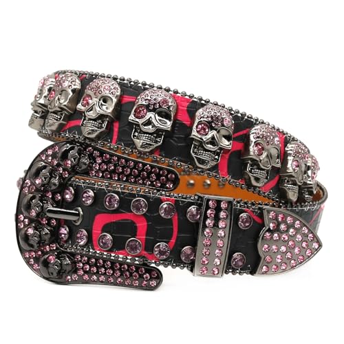 Ceinture tête de mort pour jeans et pantalons alternatifs