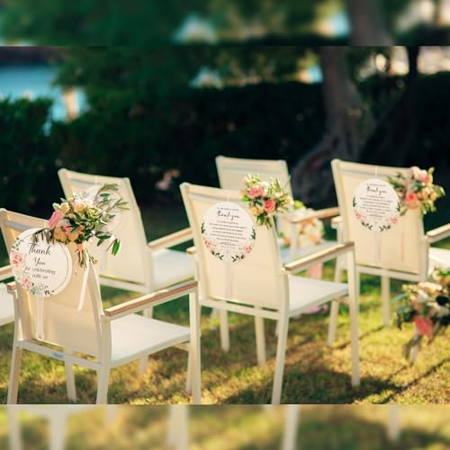 CroBlissful 100 Pcs Wedding Hand Fans for Guests Bulk, Handheld, Leaf by CroBlissful - Used condition - Image 6