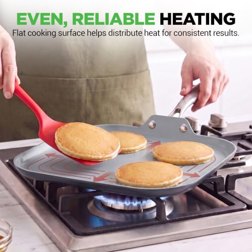 NutriChef 11-Inch Induction Griddle Pan