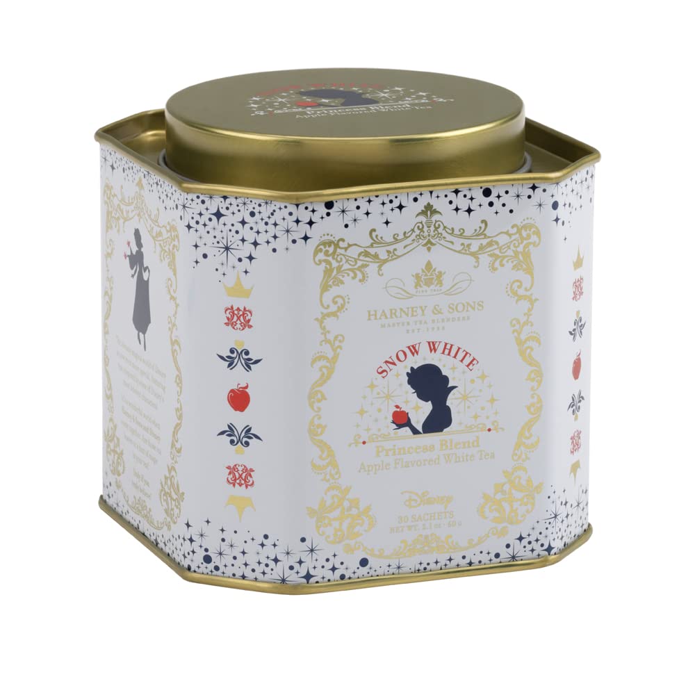 Harney & Sons Snow White Blend, Disney | 30 sachets Apple Flavored White Tea -