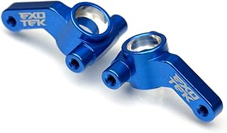 EXOTEK RACING LLC Heavy Duty RC Steering Hubs 7075 Alloy Team Associated DR10 ETK2019 Electric Car/Truck Option Parts, Blue