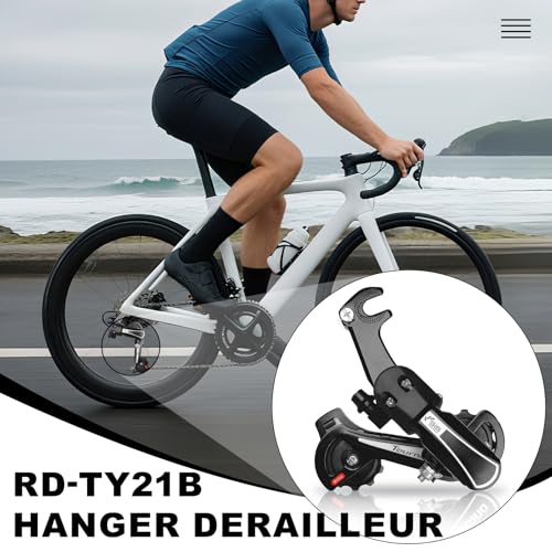 Rear Derailleur RD-TY21B 6/7 Speed Hanger Mount for Mountain, Tricycle, Commuter, and Cruiser Bike