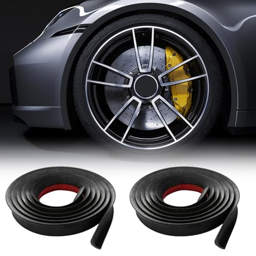 Élargisseur d'aile universel, élargissement de passage de roue de voiture, revêtement de passage de roue en caoutchouc très flexible, pour protection et décoration de voiture (3M)