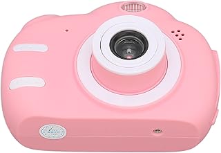 Câmeras digitais para crianças, cartão de memória de suporte multifuncional de 2,4 polegadas A2 Câmeras digitais para crianças Design de desenho animado rosa para viagens