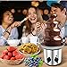 Chocolate Fountain Machine Electric Chocolate Fondue Fountain Machine 4 Tier Stainless Steel 4-Pound Capacity for Chocolate, Butter, Cheese