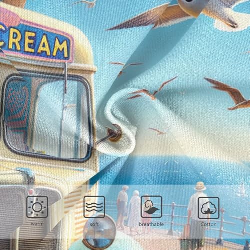 Dog Summer Ice Cream Car Underwear Girls, Toddler Girl Briefs, Girls' Cotton Brief Underwear, 2–8 Years3