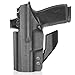 WARRIORLAND IWB Kydex Holster, Compatible with Sig P365-XMACRO / P365-XMACRO Comp / P365-Fuse – Concealed Carry Holster w/Optic Cut & Claw, Adj. Cant & Retention, Inside Waistband Carry, Right Hand