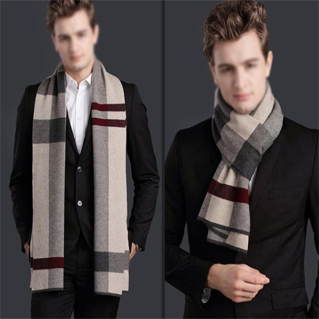 Autumn and Winter Casual Business Warm Scarf Knitting Gift Neck Scarf Men's
