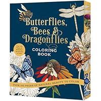 Butterflies, Bees & Dragonflies Coloring Book